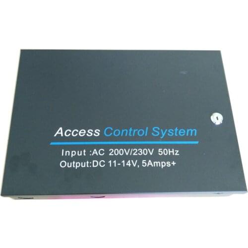 Big Access Power case 220V input Supply 12V5A output for Access Control, with 12V 7Ah battery space, min:1pcs