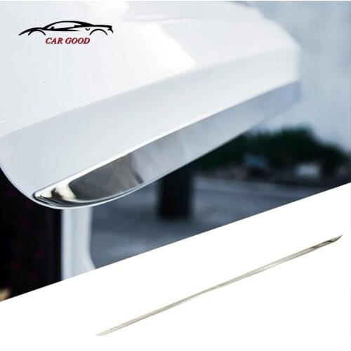 2022 2021 Stainless steel decor Car Rear Back Trunk Tailgate Door Trim Cover For Toyota Highlander Exterior Accessories 1 PCS