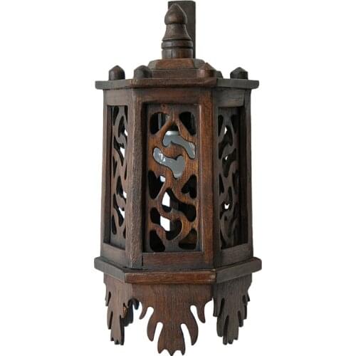 Retro Wooden Wall lamp Southeast Asia Ecological Lighting Creative Hand-Carved Wall Lights Thai Style Hotel Club Bedside Lamp l