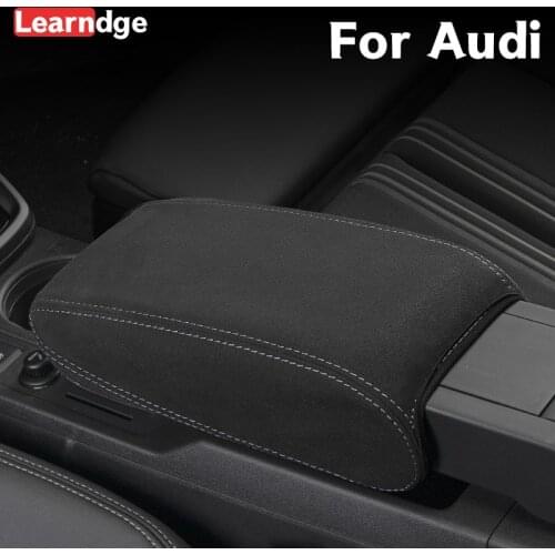 For Audi A3 8Y 2021 2020 Sportback Limousine Sedan Interior Accessories Car Center Console Armrest Box Cover Black Storage Box