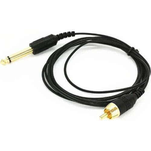 Φ2mm Tattoo RCA Cable 1.8M Clip Cord Flexible Tattoo Clip Cord For Power Supply Wire Cable for Tattoo Machine Accessory