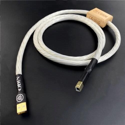 HiFi Audio Silver Plated Audiophile Nordost Odin Decoder DAC Data Cable Type A to B USB Sound Card Digital Cable