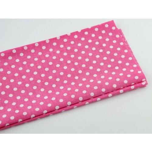 1 piece printed cotton fabric pink big circle dots designs sewing tissue 50cmx50cm craft patchwork fabrics textile quitling