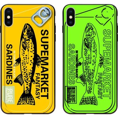 Creative Canned Fish Pattern Phone Case for iphone 12 pro max 11 pro XS MAX 8 7 6 6S Plus X 5S SE 2020 XR case