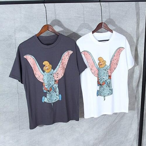 New 2021 summer Men/womens cotton T shirts Chic womens cartoon pattern Tops Tee A341