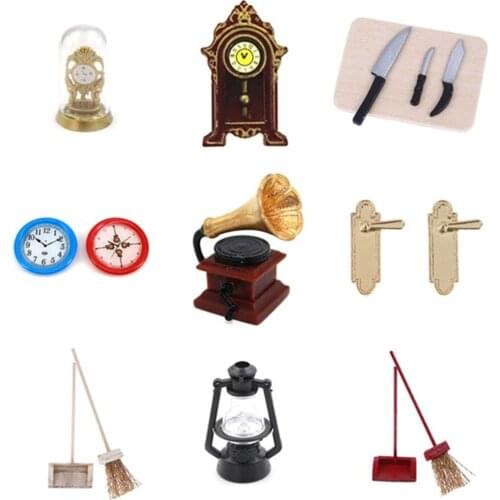 Best Sale Scale 1/12 1:12 Diy miniature Bathroom house Doll Accessories Kids Toy Building Kits Mutlti Styles