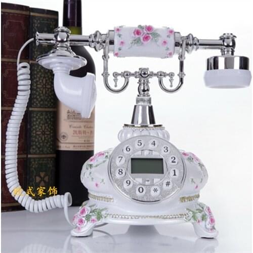 Fashion phone antique telephone telephone landline telephone family European style of the ancient garden ringing tones home Dial