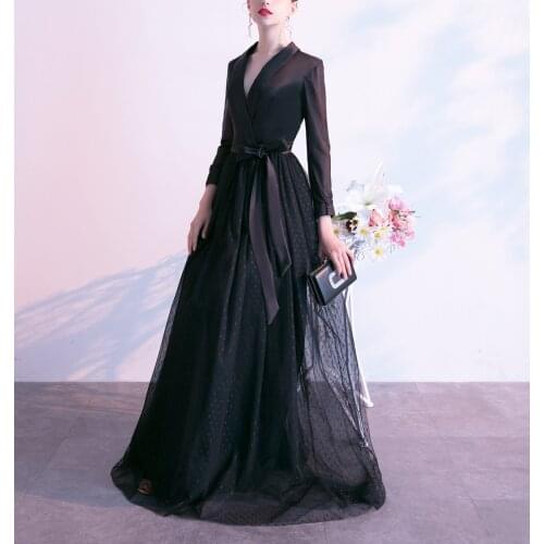 New 2020 Womens Dress Lace Skirt Fall Autumn Long Sleeve Evening Party V Neck Dress for Girls