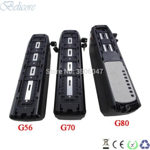 New hailong shark battery case 36v 48v 52v empty ebike battery case down tube battery box 80pcs cells