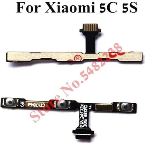 Original Power ON OFF Volume Side Buttons Flex cable For Xiaomi 5S MI5S M5S Side Key connector Replacement