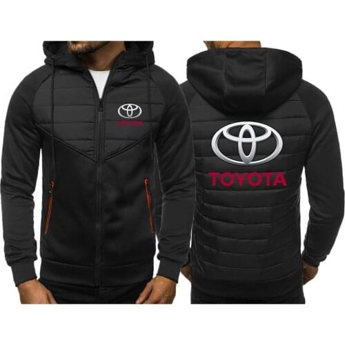 2021 Autumn Winter Toyota Coats Mens Warm Streetwear Cotton Jackets Slim Male Sport Windproof Padded Tops Fashion Mens Clothing