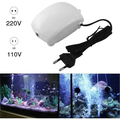 Portable Fish Tank Oxygen Flow Maker Pump Ultra Low Noise Aquarium Air Aerator Outlet 110V -240V Plug Fish Accessories