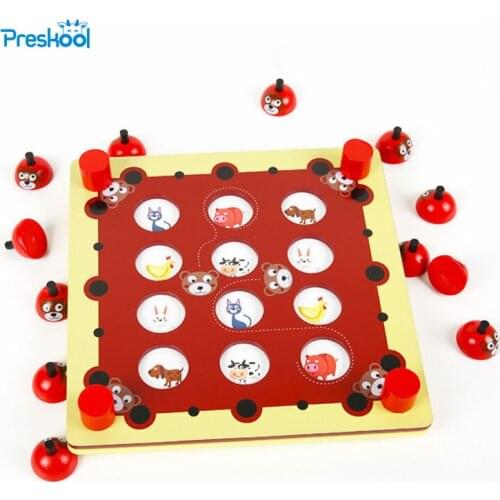 Preskool Baby Toy For Children Memory Chess Board Kindergarten Kids Training Puzzle Game Education Toy Brinquedos Juguets
