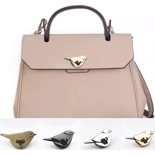 DIY Metal Bird Shape Twist Turn Lock Clasps for Craft Women Bag Handbag Shoulder Bag Purse Closure Hardware Bird locks
