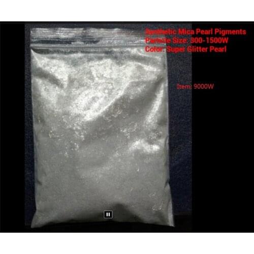 Synthetic Mica Pearl pigment Crystal mica powder 9000W 25grams per bag