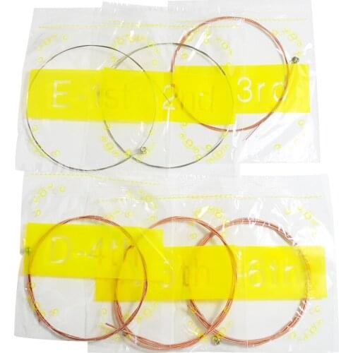 Acoustic Guitar Strings Stainless Steel Phosphor Bronze Color Alloy Winding Guitarra Parts Accessories 6pcs/set