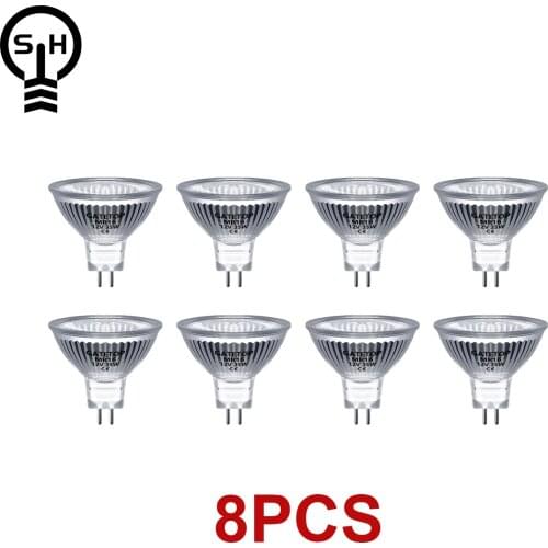 Spotlight Halogen Lamp 8pcs/lot Mr16 35w 12v Energy Saving Gu5.3 Hot Size