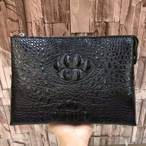 YL0045 Crocodile Quality Real Leather Luxury Wallet Men Famous Brands High Quality Fashionable Mens Bag