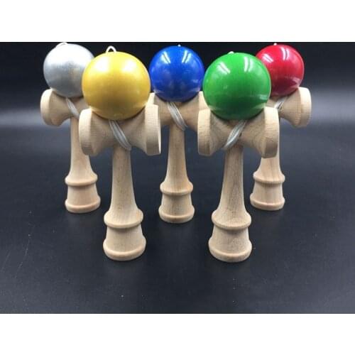 12CM Mini Kendama Wooden Toys PU Paint Kendama Skillful Juggling Ball Game For Kids Professional Japanese Leisure Sports
