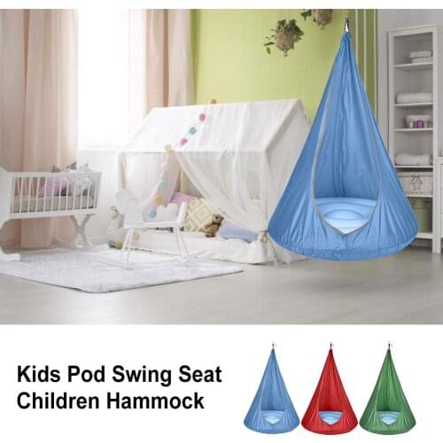 2020 New Hammock Swing Chair Kids Pod Swing Seat Hammock Swing Chair Waterproof For Indoor Outdoor Use
