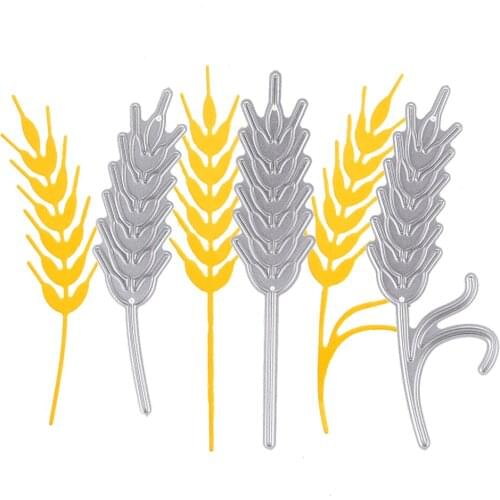 3pcs Stencils Die Cuts Album Paper Art Craft Embossing Metal Cutting Dies Scrapbooking Straw Wheat Plant Dies