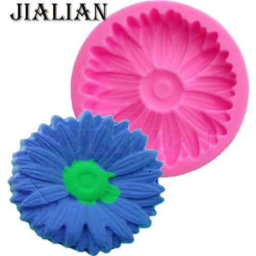 3D Cake Decoration Silicone Molds Flowers Chrysanthemum Chocolate Sugarcraft sugar Candy Mold Fondant decorating tools T0835