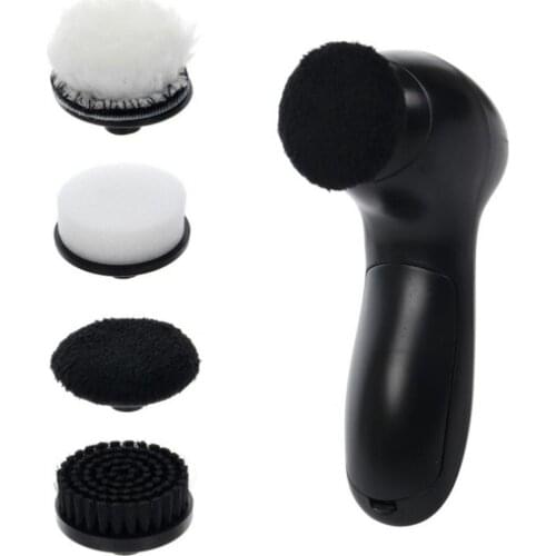 4 In 1 Shoe Polisher Portable High Quality Shoe Polishing Machine Electric Shoe Brush Travel Shoe Car Seat Leather Maintenance