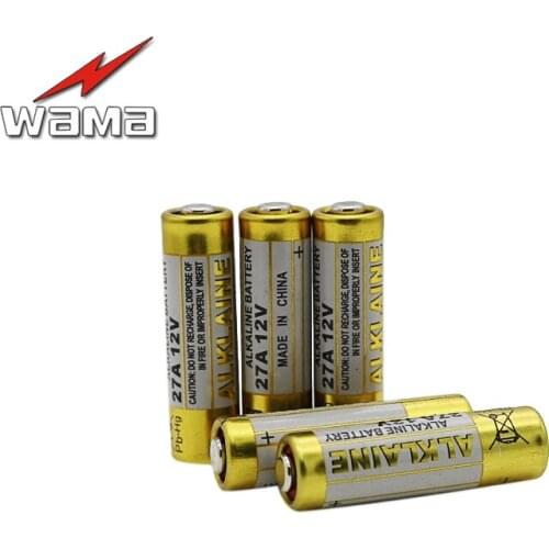 5pcs/lot Wama 27A A27 12V Alarm-Remote Dry Alkaline Battery Cells 27AE 27MN Car Remote Watch Calculator DoorBell in Bulk