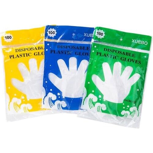 50000pcs Eco-friendly Plastic Disposable Gloves Restaurant Home Service Catering Hygiene For Home Kitchen Food Processing SN