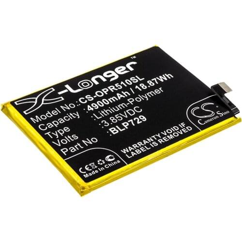 CS 4900mAh / 18.87Wh battery for OPPO Realme 5i BLP729