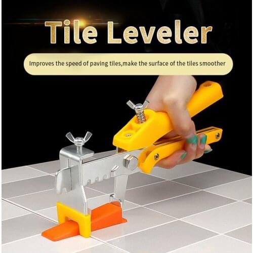 Tile Locator Leveling System Tiling Installation Combination Tools with Reinforcement Wedge and 1/1.5/2mm Transparent Base