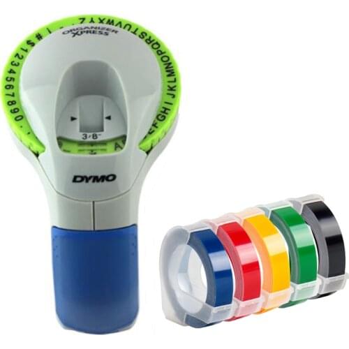 Dymo 12965 Manual Label Printers dymo 1610 1540 motex c101 9mm 3D Embossing Tapes for Dymo Organizer Xpress Label Makers