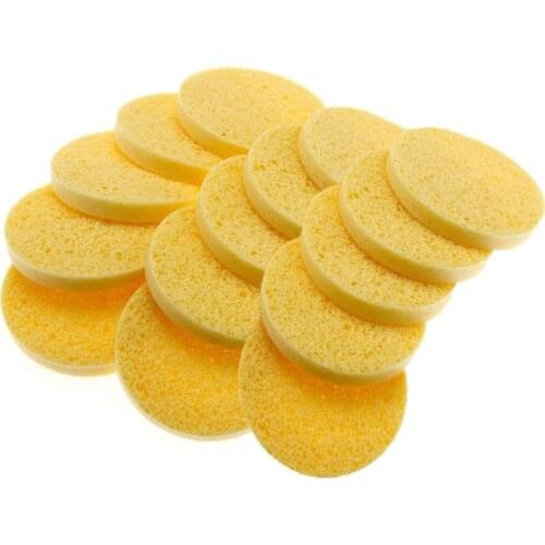 Facial Cleansing Sponge 15pcs Exfoliating Pads Cosmetic Face Sponge for Makeup Removal SPA Massage