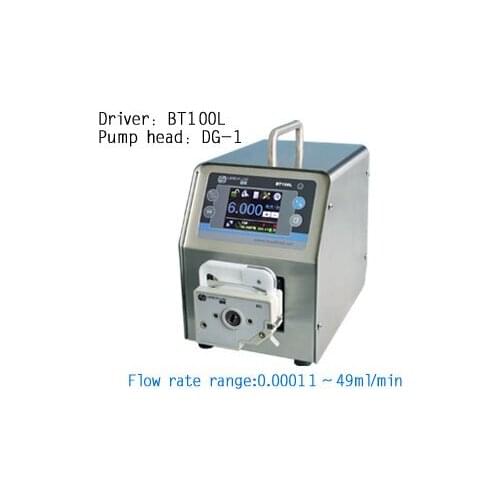 BT100L YT25 Flow Control Liquid Lab Industrial Medical Chemical Dispensing Dosing Tubing Filling Peristaltic Pump 0.17-720ml/min