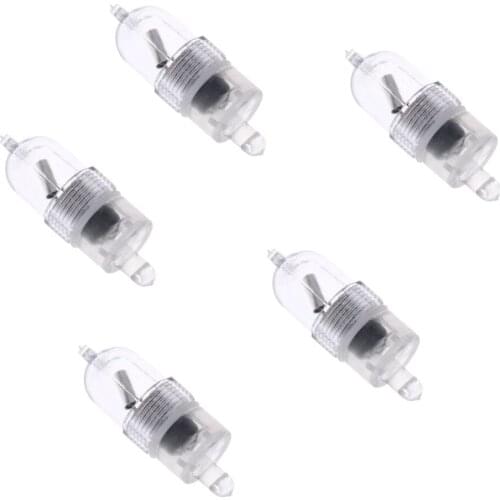 MagiDeal New Arrival 5 PCS LED Night Fishing Rod Bite Bait Alarm Light Clip On Alerter Night Fishing Tackle