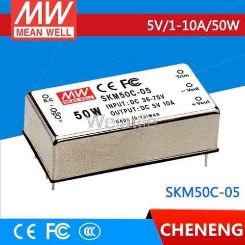 MEAN WELL original SKM50C-05 5V 10A meanwell SKM50 5V 50W DC-DC Regulated Single Output Converter