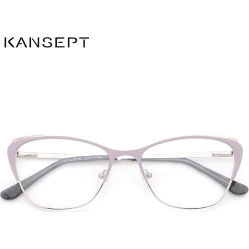 Metal Women Eyeglasses Frame Fashion Cat Eye Spectacles Prescription Glasses Frame Computer Eyeglasses Frame For Women#TF2210C5