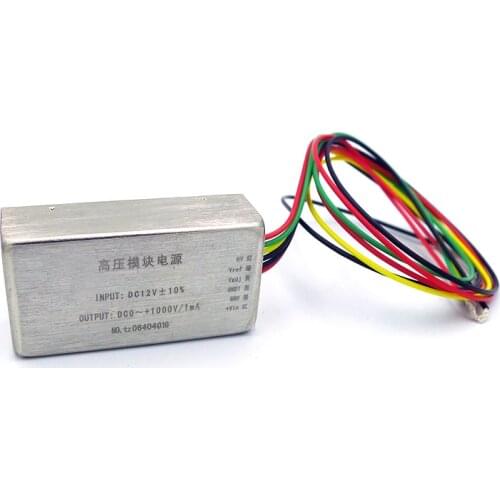 DC12V Input 0-1000V 0-1KV Continuously Adjustable Output 1mA High Voltage DC Power Supply Module