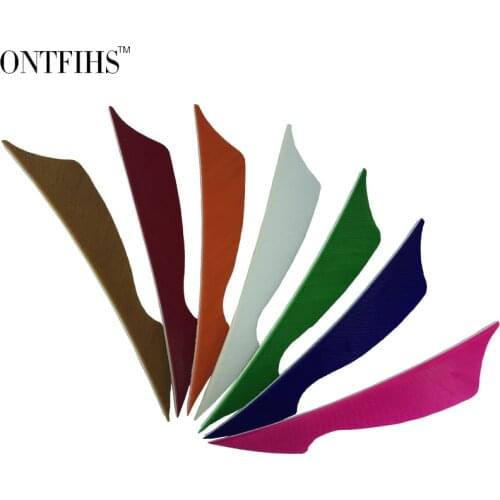 ONTFIHS 50PCS New 4" RW Sting Arrrow Feather Fletching For Archery Hunting and Shooting Arrow Accessories Fletches Real Feathers