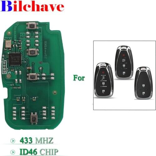 Bilchave 433Mhz ID46 Chip Not Suitable Remote Start Smart Car Key Circuit Board Fob For Chevrolet Cruze Camaro Malibu Spark