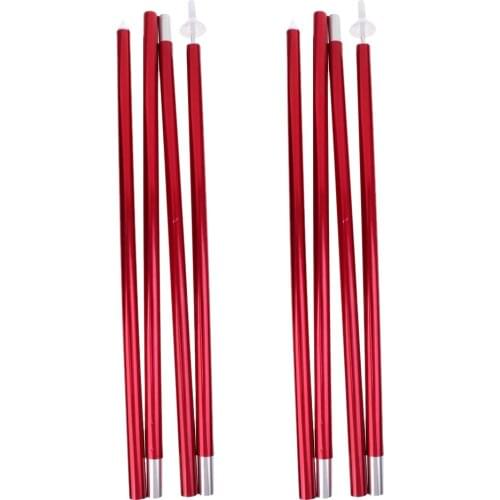 2pcs 2m Folding Pointed Bottom Aluminum Alloy Tent Canopy Tarp Poles Rods