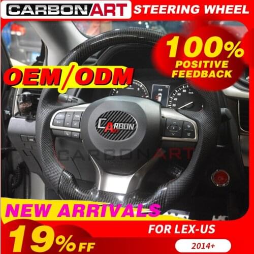 Carbon Fiber and Leather Steering Wheel Replacement Customized For LEXUS ES IS GS NX RX CT 200 250 300 steering wheel