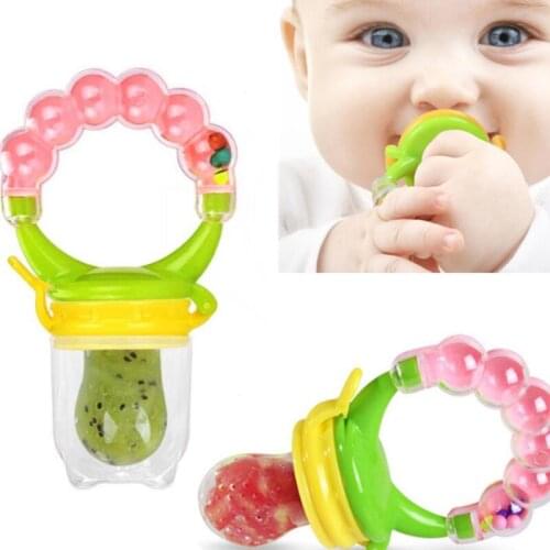 Feeding Pacifier bite bag multicolor fruit bite pacifier food supplement rattle bite nutrition Nipple Feeder Pacifier fruit