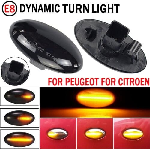 Dynamic LED Blinker Side Marker Turn Signal Light Lamp For Peugeot Partner 407 307 Toyota Aygo Fiat Scudo