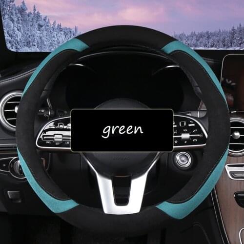 Universal Car Steering Wheel Cover Skidproof Auto Steering- Wheel Cover Anti-Slip Embossing Leather Car-styling