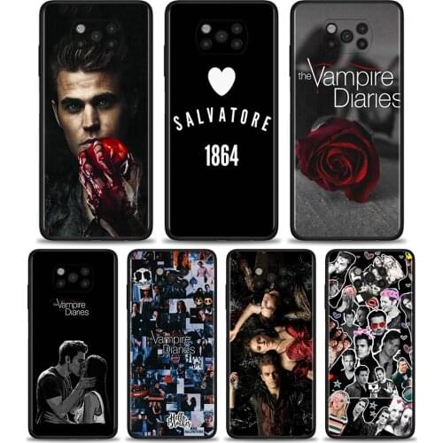 Back Case for Xiaomi Poco X3 NFC X3 Pro F1 F3 M3 TPU Cover for Redmi Note 8 8T 9 9T 9S 10 Pro Phone Cover the vampire diaries