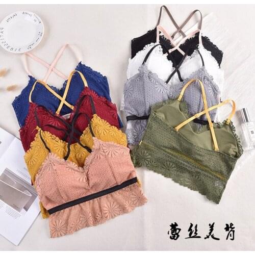 3D Sexy Lingerie Seamless Sport Bra U Type Backless Strapless Top Bra Push Up Bralette Brassiere Women Underwear lace Girl vest