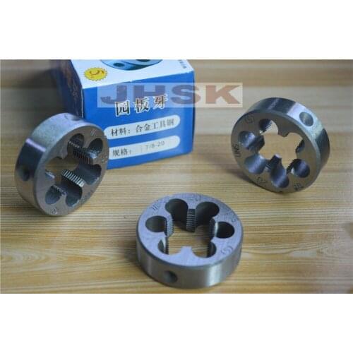 1pcs) HSS Right Hand Die 7/8"-20UNS Dies Threading 7/8-20UNS Superior qualit