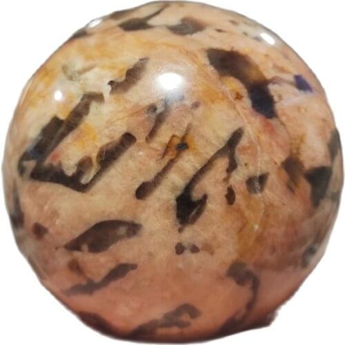 1pcs Natural Rare High Quality Yellow moon stone Quartz Crystal Sphere Healing Ball