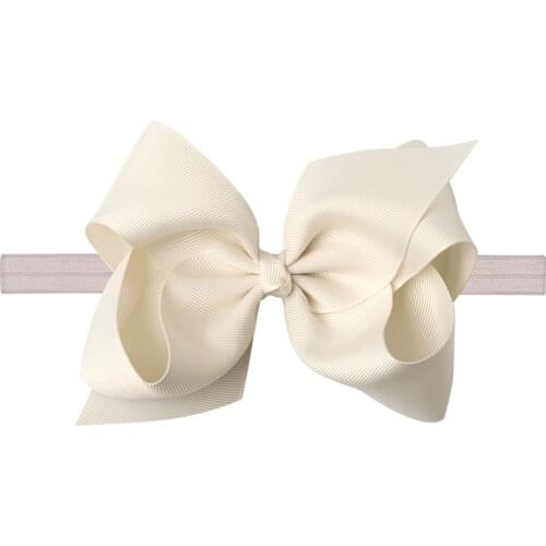 1PC Retail 5inch Grosgrain Ribbon Hair Bows With Headbands Girls School Hair Bows With Hair Bands Hair Accessories For Women